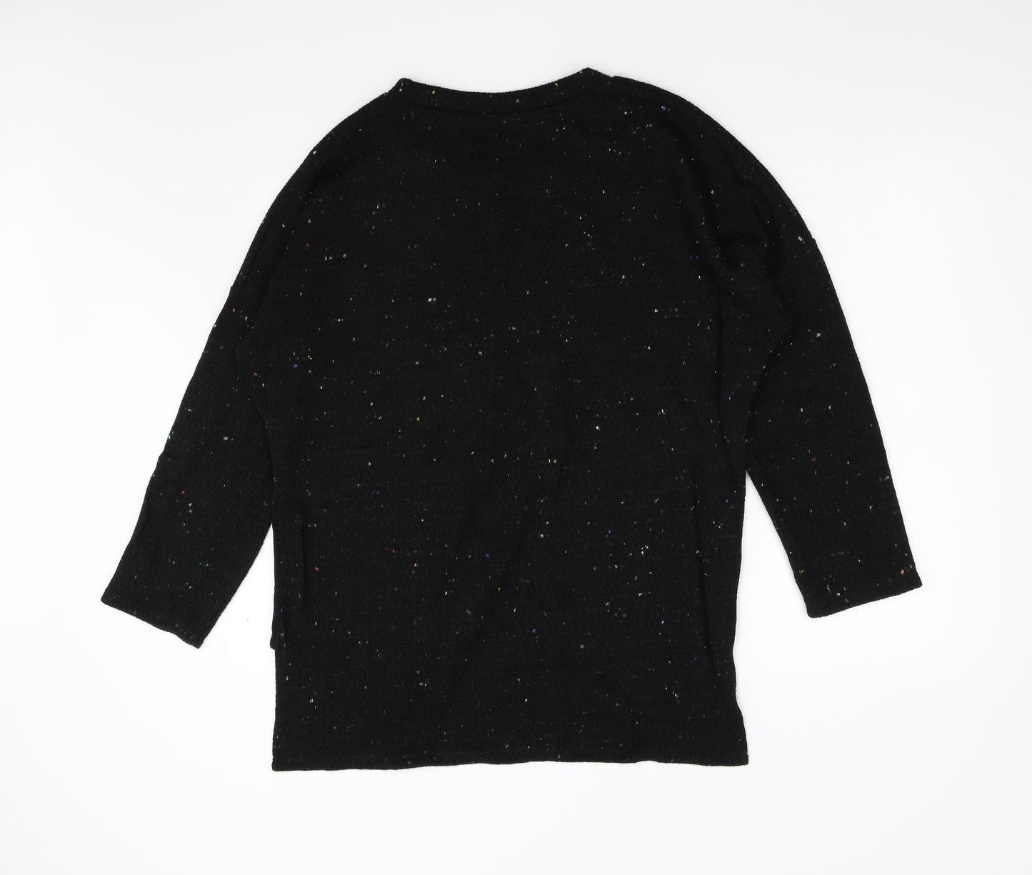Made in Italy Womens Black  Knit Pullover Jumper Size L