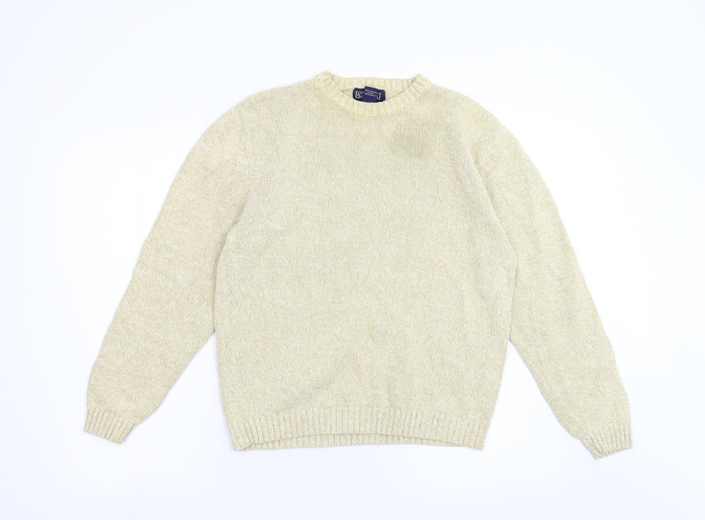 Lands End Womens Yellow  Knit Pullover Jumper Size S