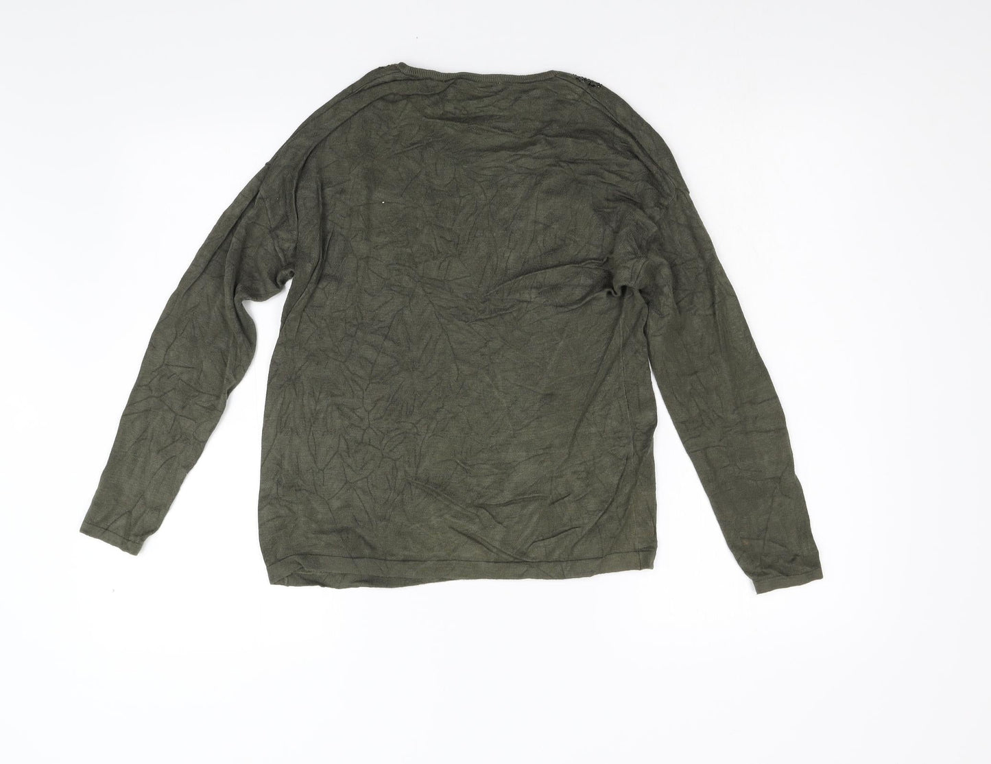 Gerard Darel Womens Green  Knit Pullover Jumper Size 2
