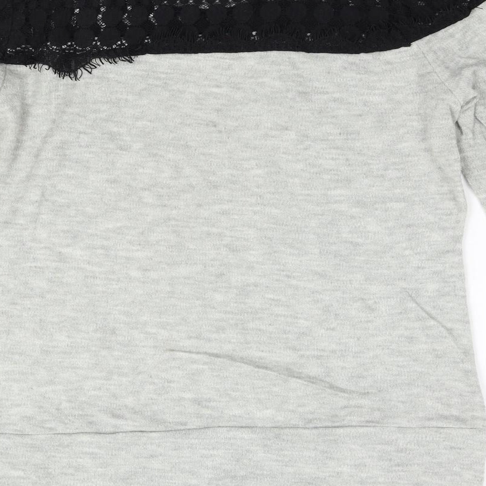Glamous Womens Grey   Pullover Jumper Size 12