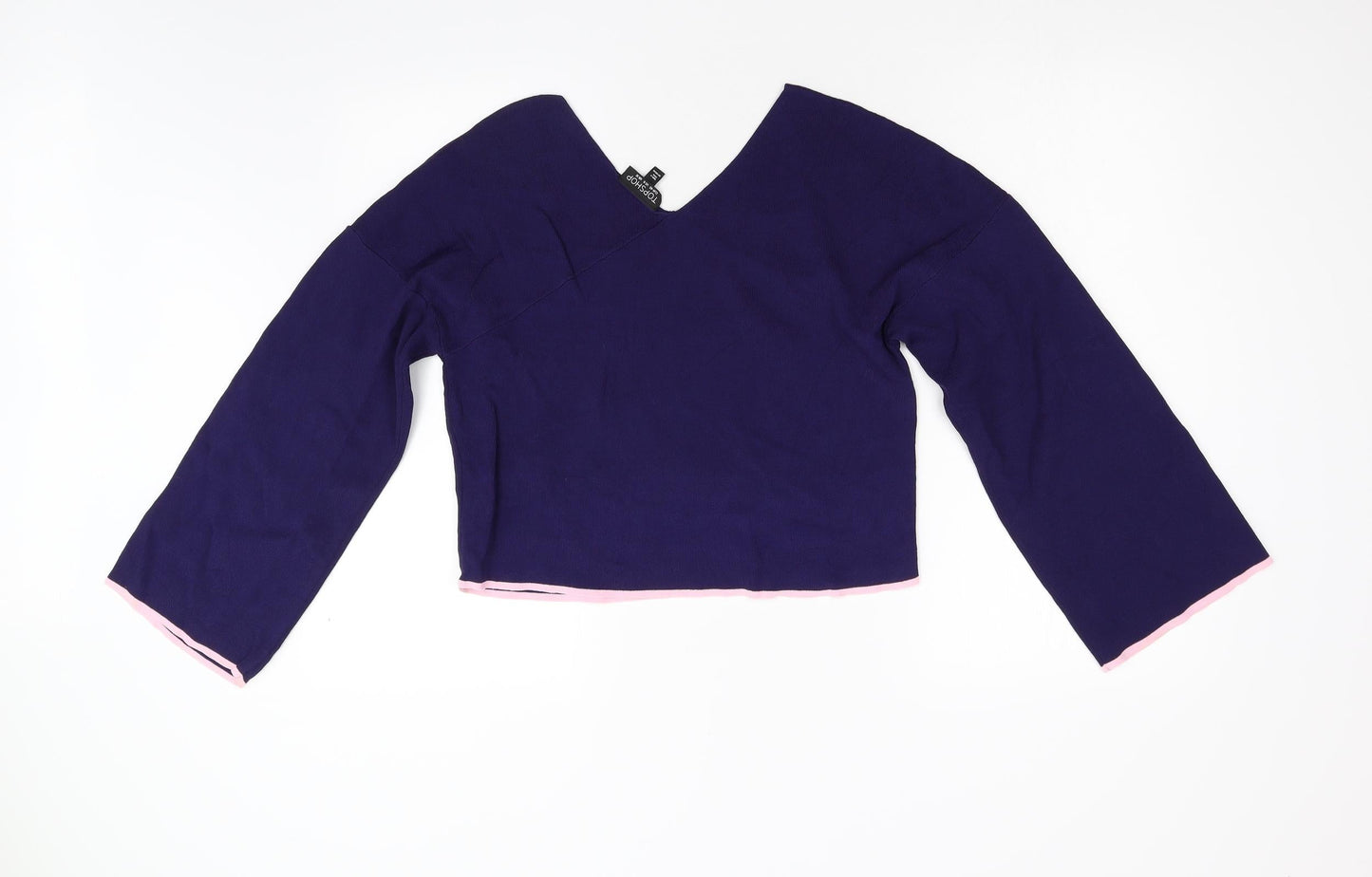 Topshop Womens Blue  Knit Pullover Jumper Size 12