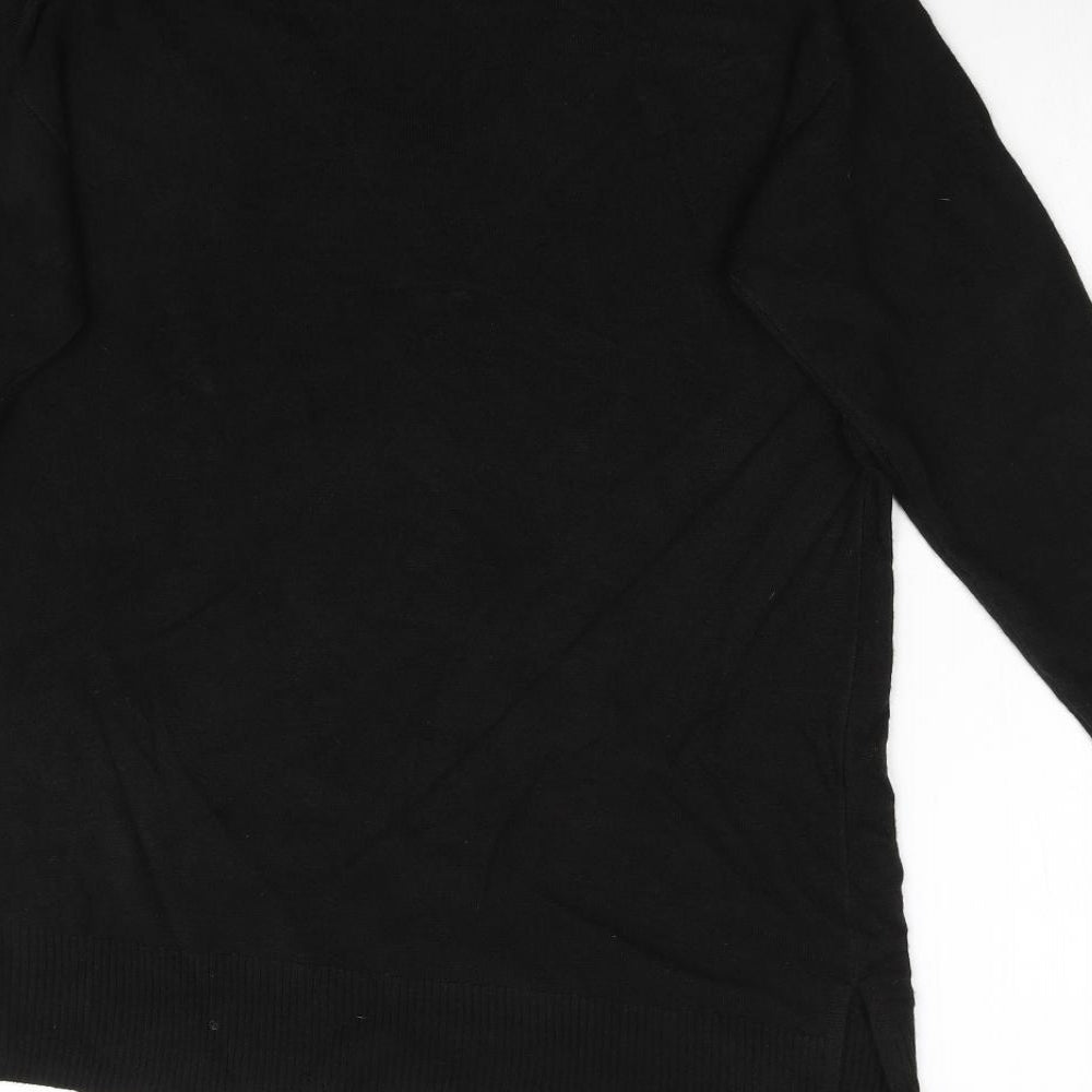 Very Womens Black  Knit Pullover Jumper Size 12
