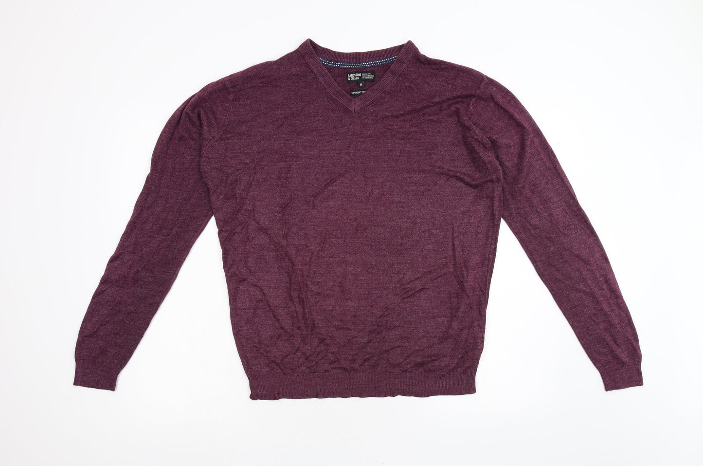 Sandstone & Co. Men Mens Red  Knit Pullover Jumper Size M