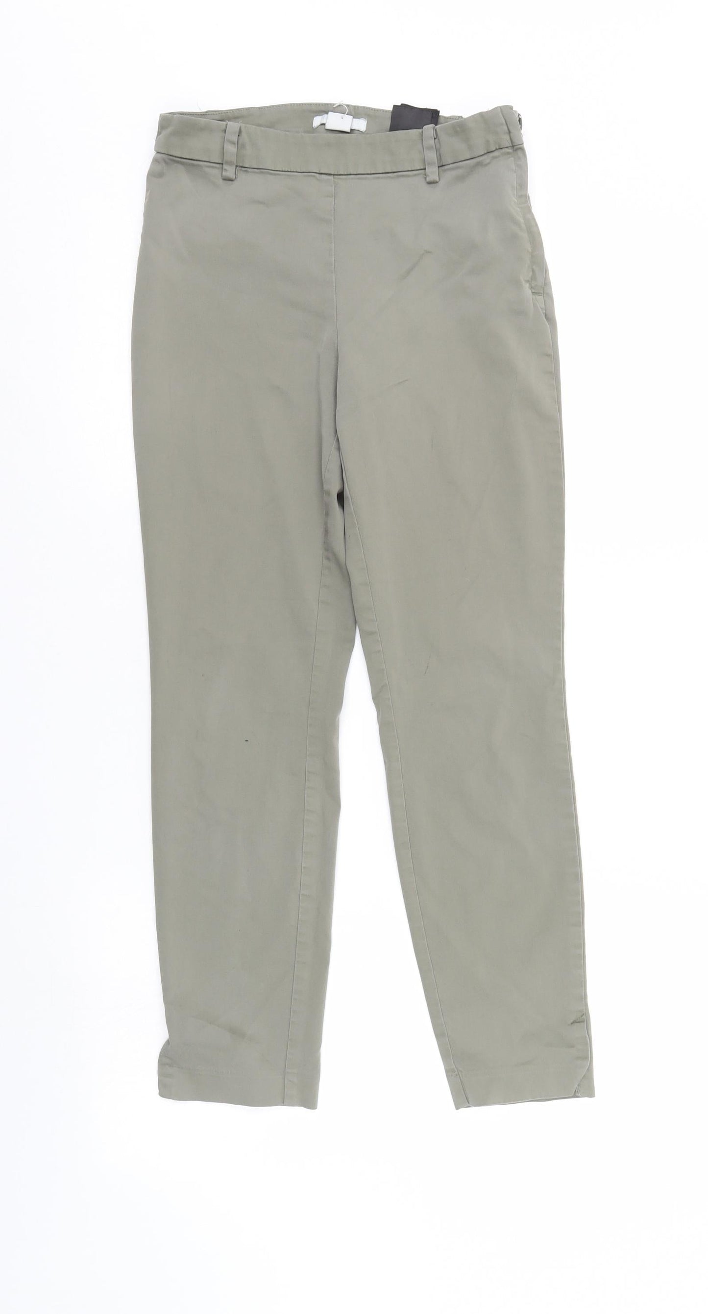 H&M Womens Green   Trousers  Size 8 L25 in