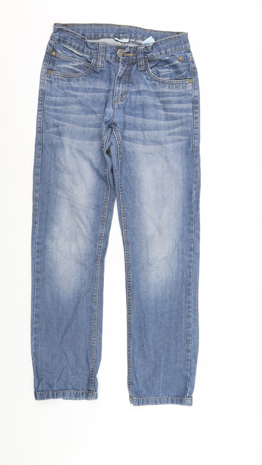 Tom Taylor Mens Blue  Denim Straight Jeans Size L L29 in