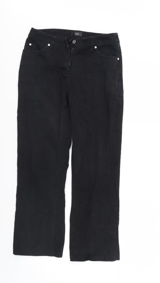 Soya Womens   Denim Straight Jeans Size 8 L28 in