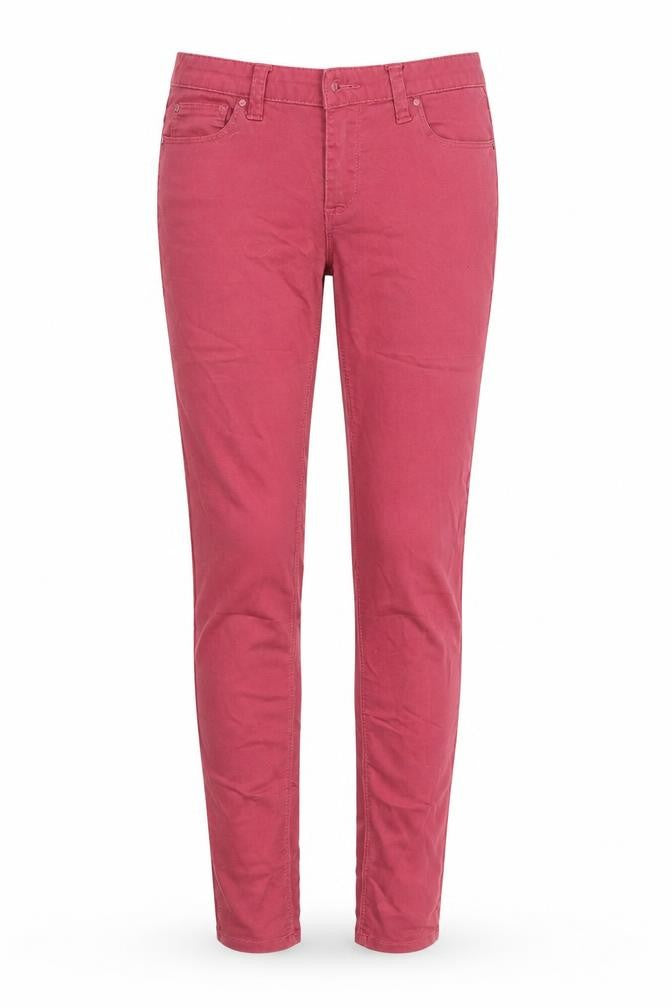 Denim & Co. Womens Red  Denim Skinny Jeans Size 8 L31 in