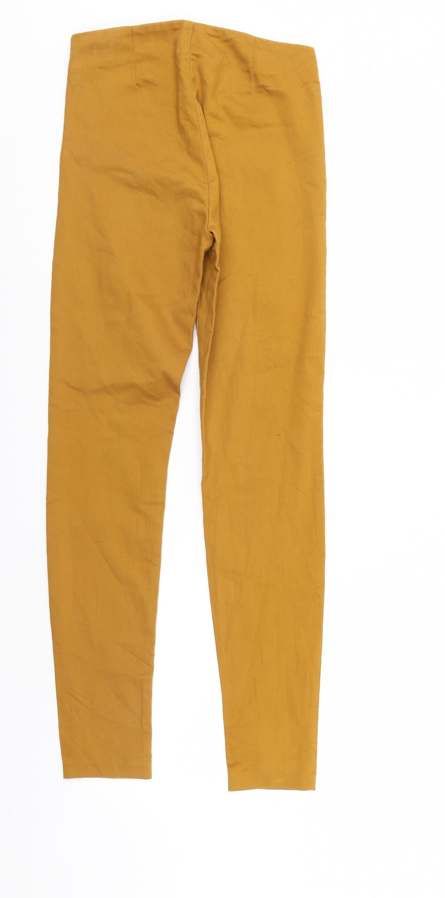 H&M Womens Gold   Trousers  Size 6 L29 in