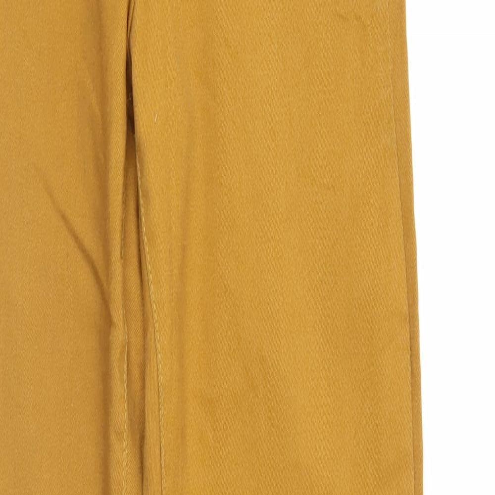 H&M Womens Gold   Trousers  Size 6 L29 in