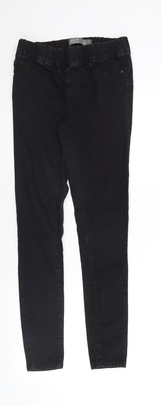 Denim & Co. Womens Black  Denim Jegging Jeans Size 8 L29 in