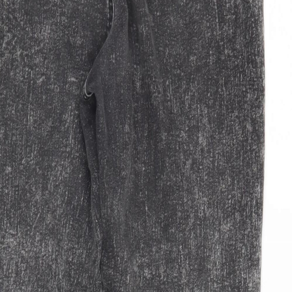 Denim & Co. Womens Grey  Denim Straight Jeans Size 10 L30 in - faded look