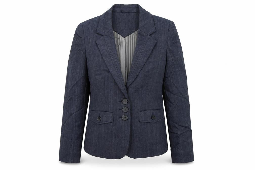 NEXT Womens Blue Striped  Jacket Blazer Size 10