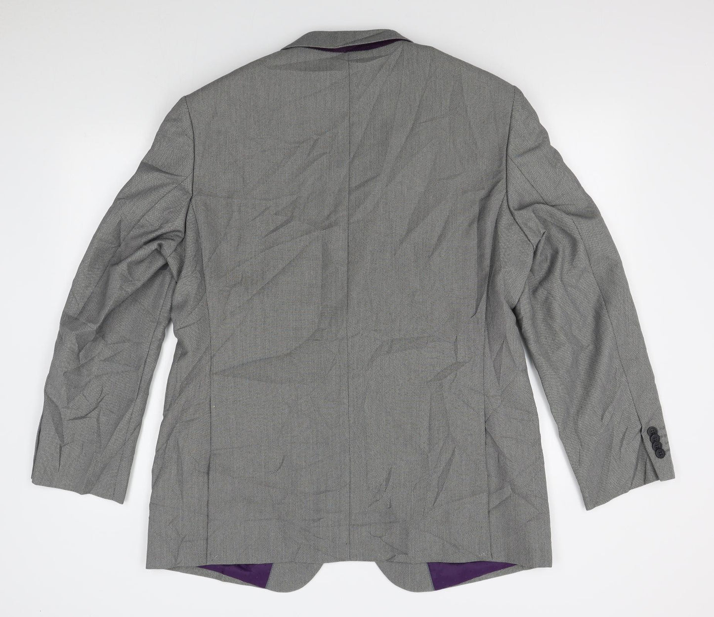Matalan Mens Grey Check  Jacket Blazer Size 44