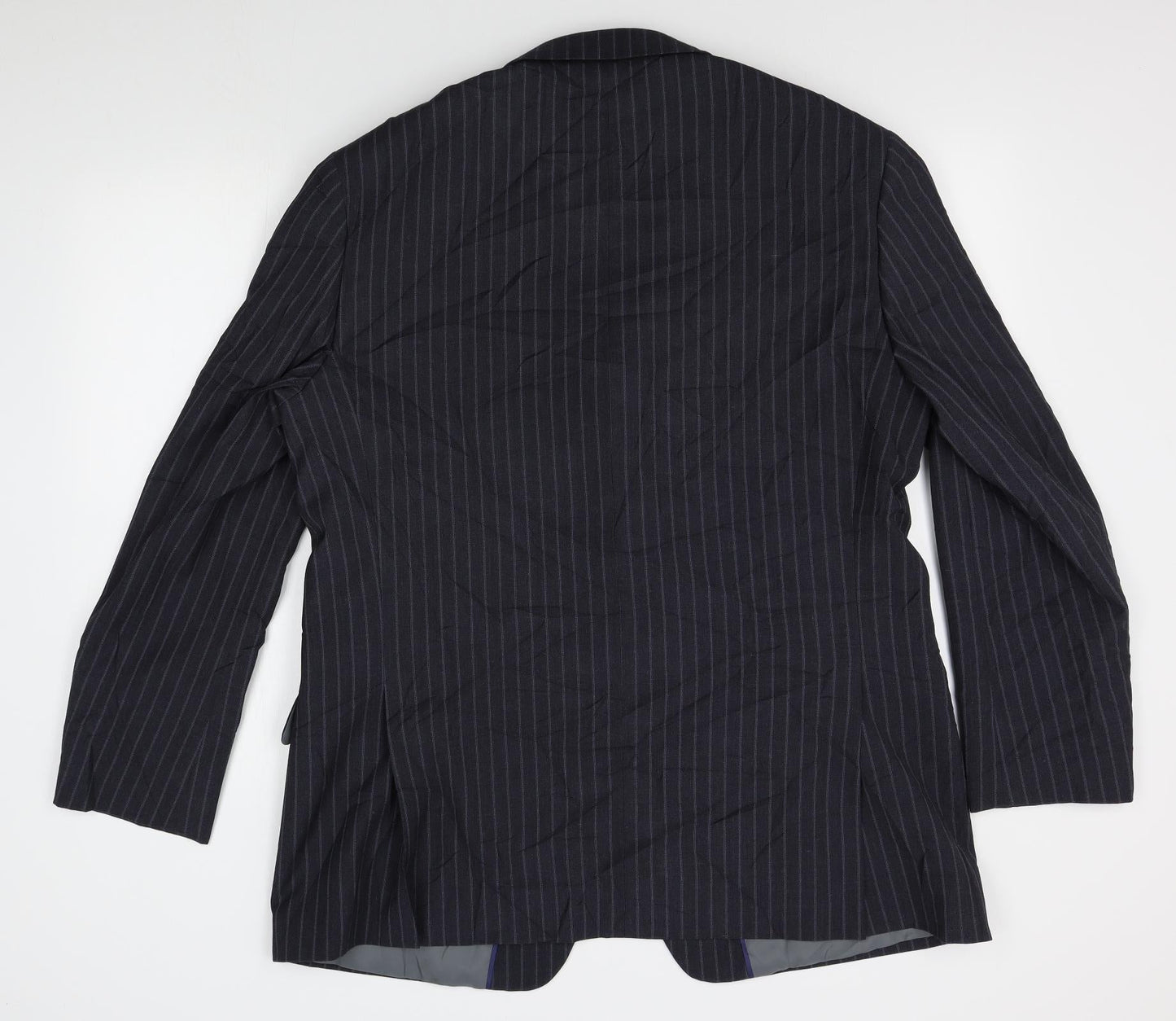 M&S Mens Grey Striped  Jacket Blazer