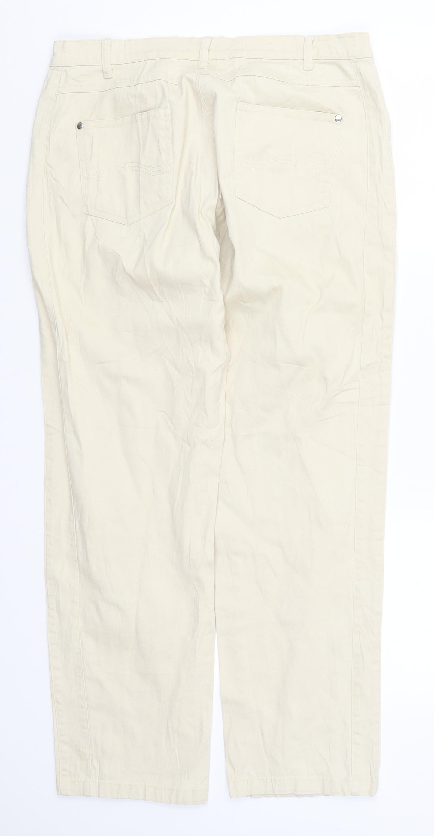 BPC Womens Beige   Chino Trousers Size 32 in L28 in