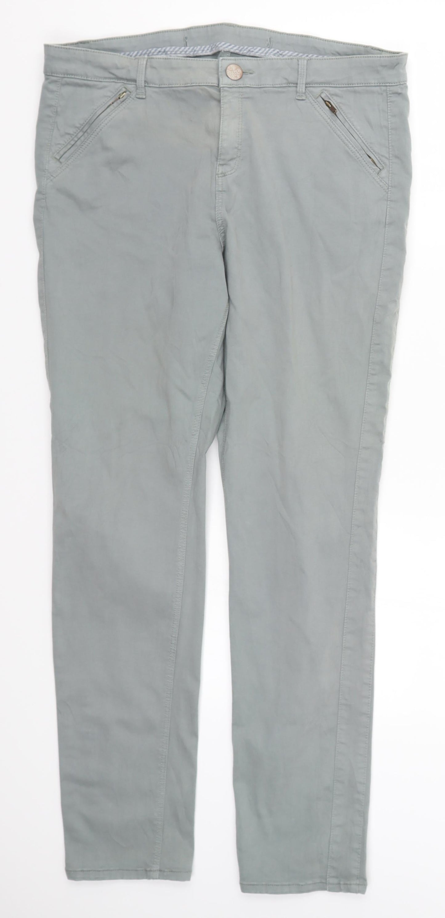 Preworn Womens Grey   Chino Trousers Size 35 in L28.5 in