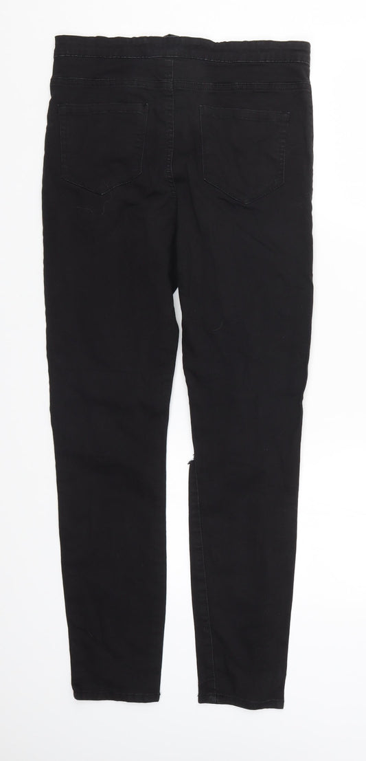 Denim Co Womens Black  Denim Skinny Jeans Size 14 L28 in