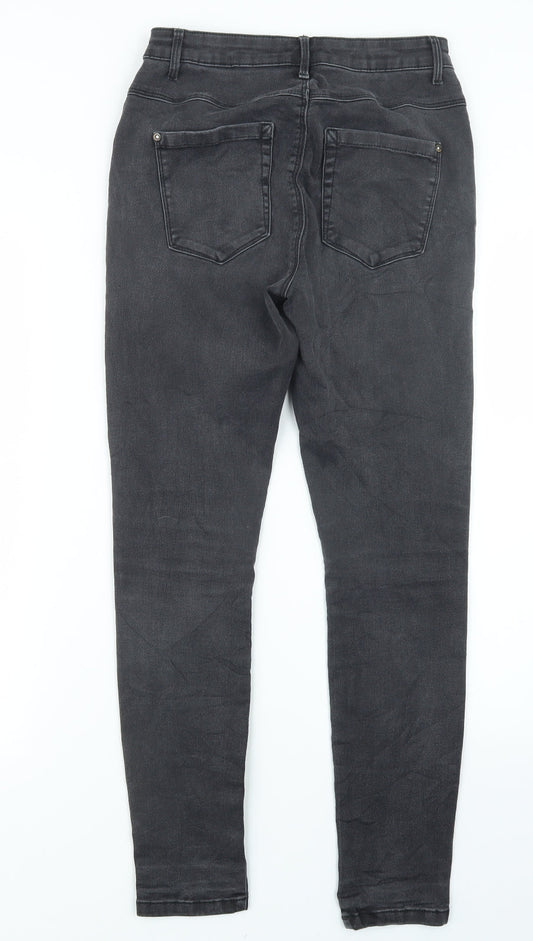 Only Womens Black  Denim Straight Jeans Size M L27 in