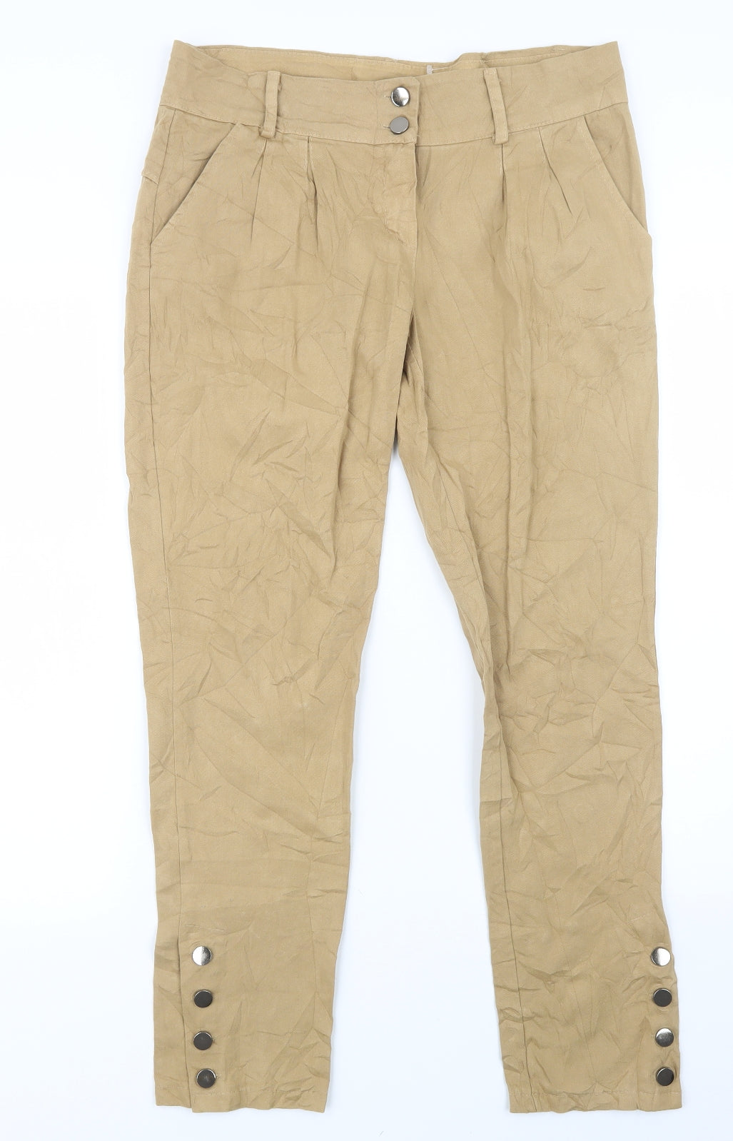 Preworn Womens Beige   Trousers  Size 33 in L28 in