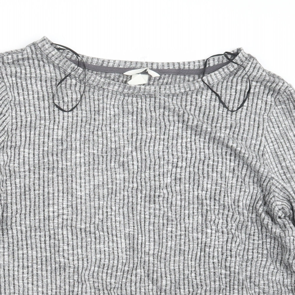 H&M Womens Grey   Pullover Jumper Size M