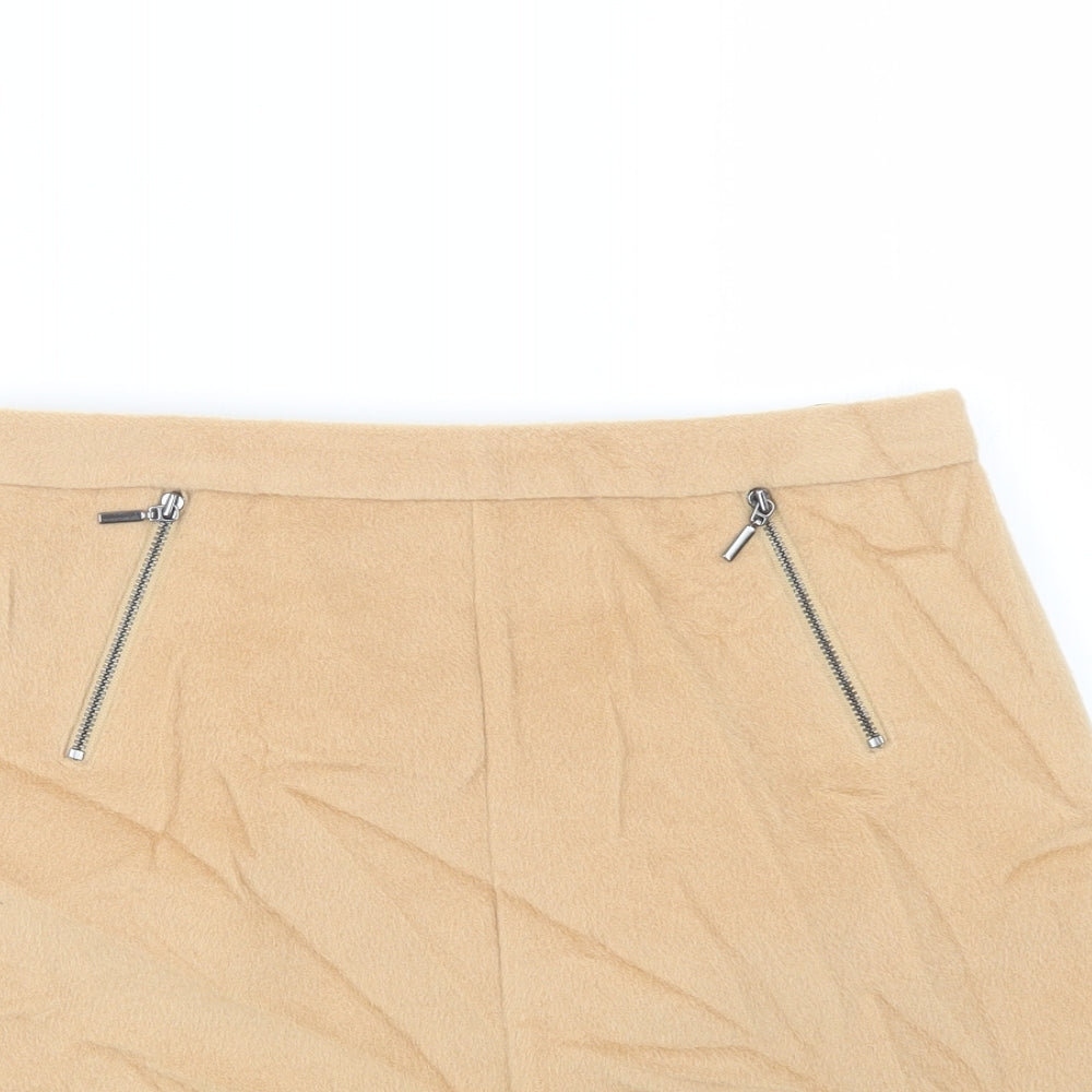 Marks and Spencer Womens Beige   Straight & Pencil Skirt Size 10