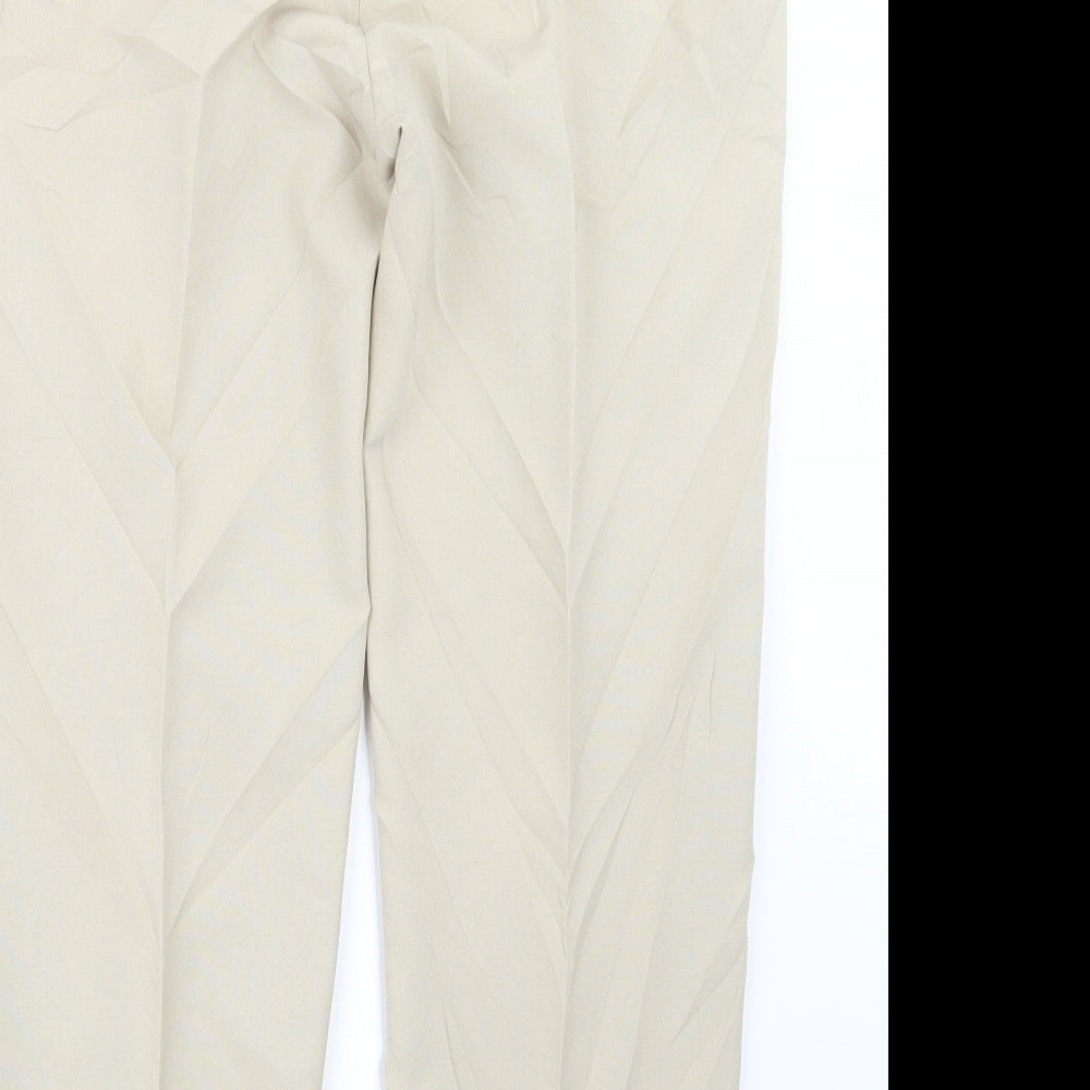 slimma Womens Ivory   Trousers  Size 14 L25.5 in