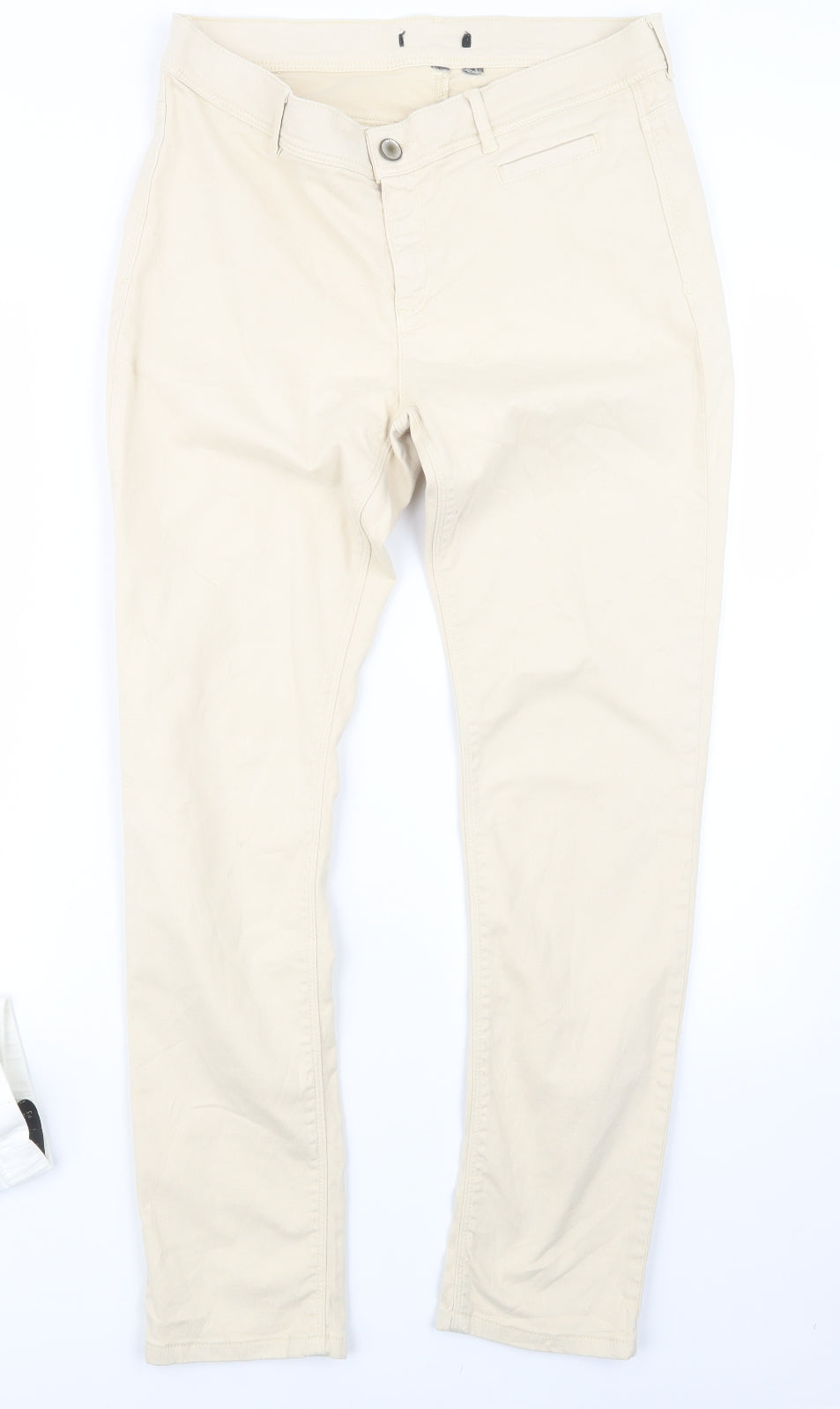 Preworn Womens Beige   Straight Jeans Size 31 in L29 in