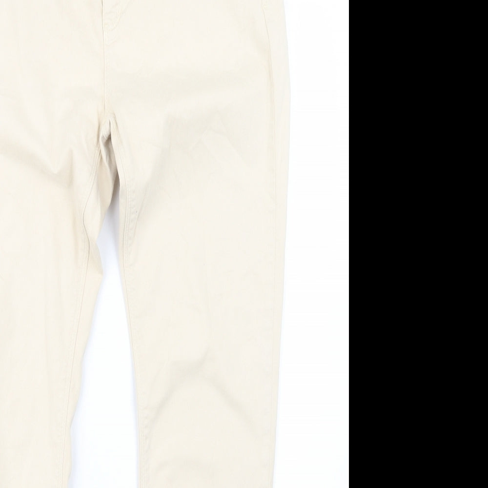 Preworn Womens Beige   Straight Jeans Size 31 in L29 in