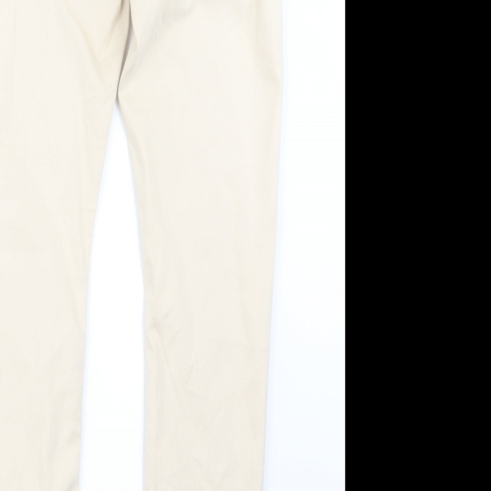 Preworn Womens Beige   Straight Jeans Size 31 in L29 in