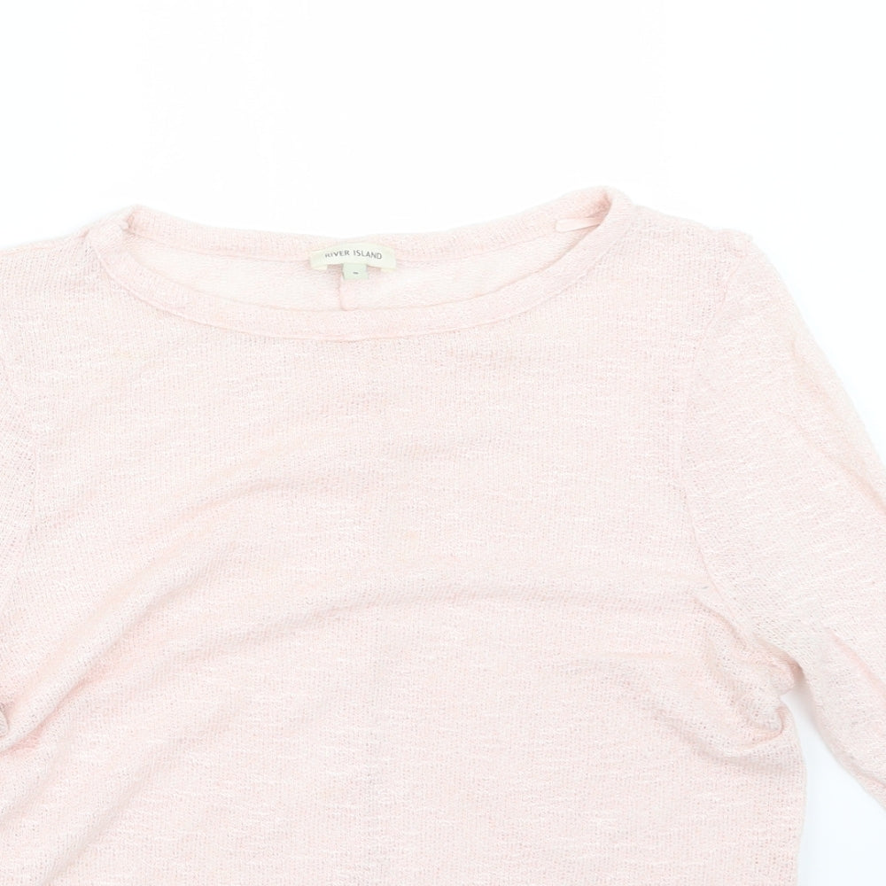 River Island Womens Pink   Pullover Jumper Size 8