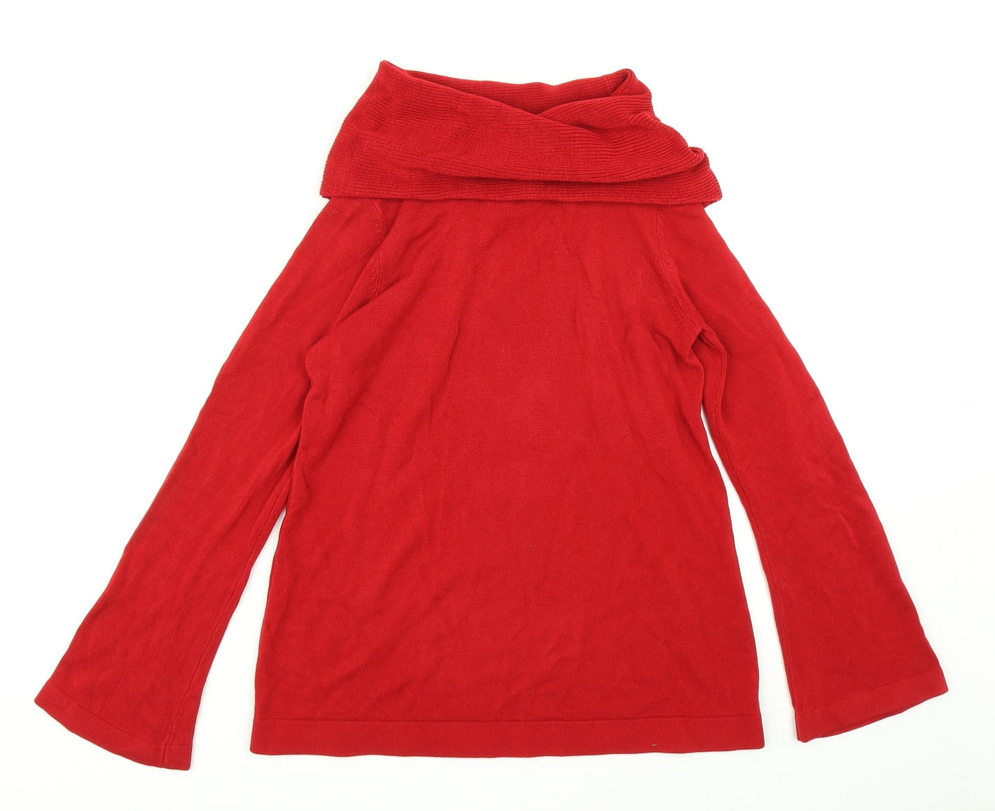 Marks & Spencer Womens Red  Knit Pullover Jumper Size 8