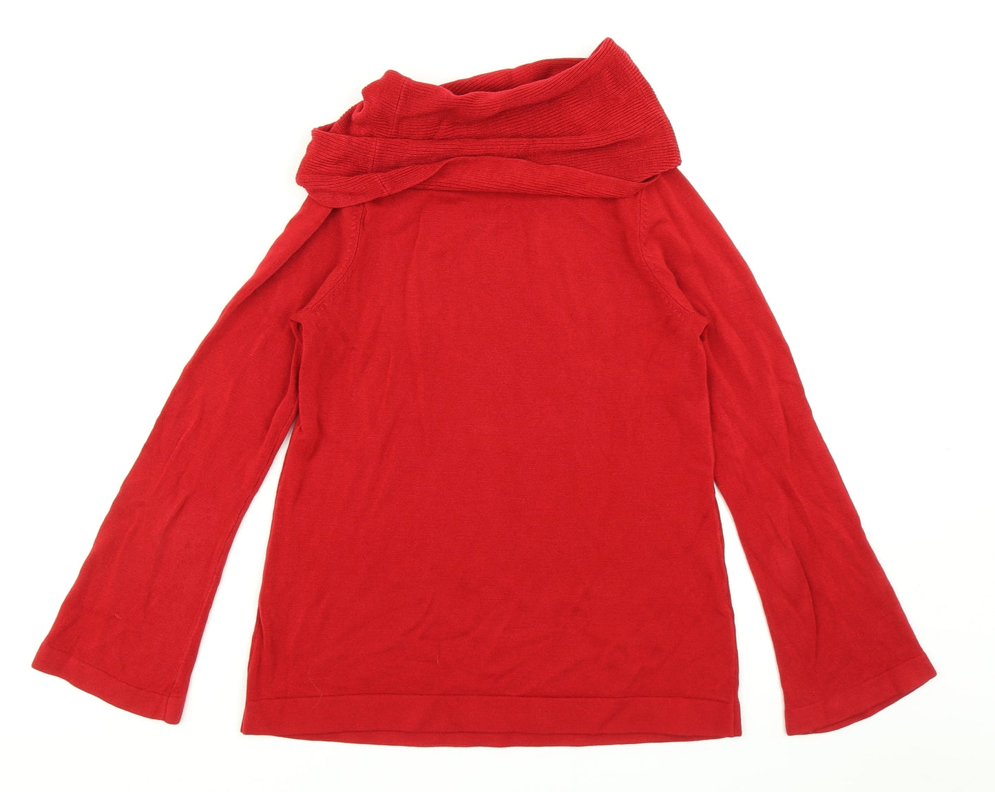 Marks & Spencer Womens Red  Knit Pullover Jumper Size 8