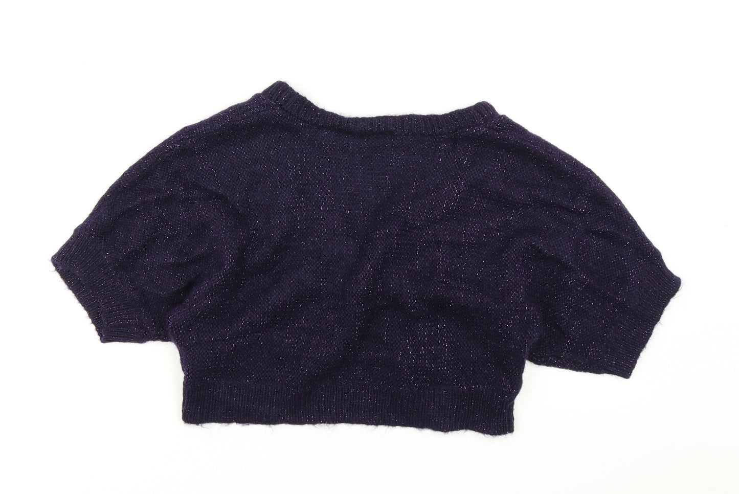 H&M Womens Purple  Knit Cardigan Jumper Size L