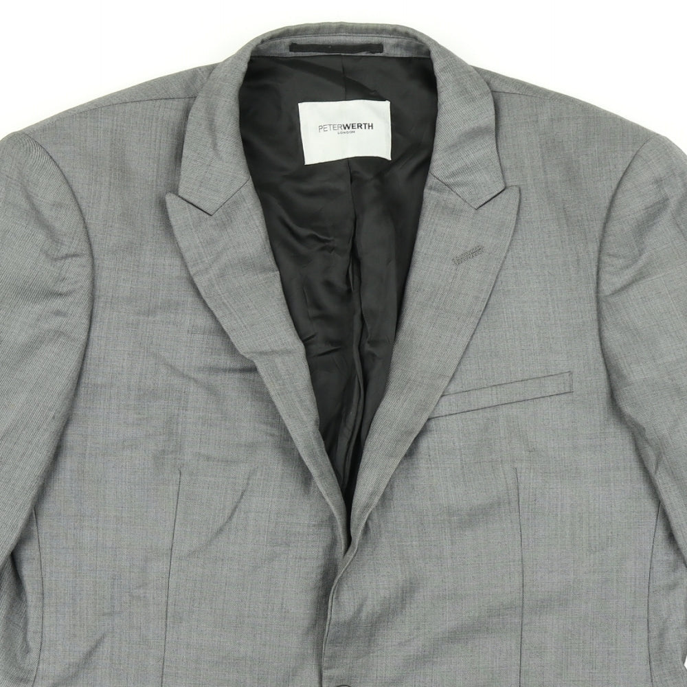 Peter Werth Mens Grey   Jacket Blazer Size 40