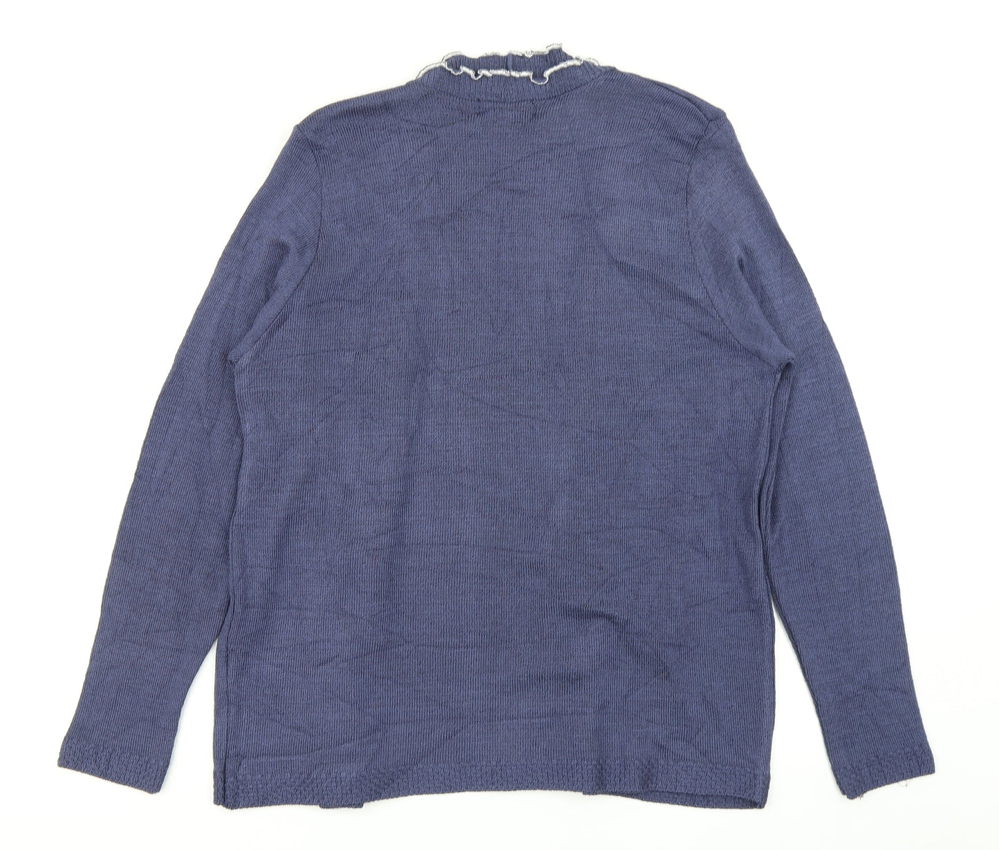 ME Womens Blue  Knit Cardigan Jumper Size M