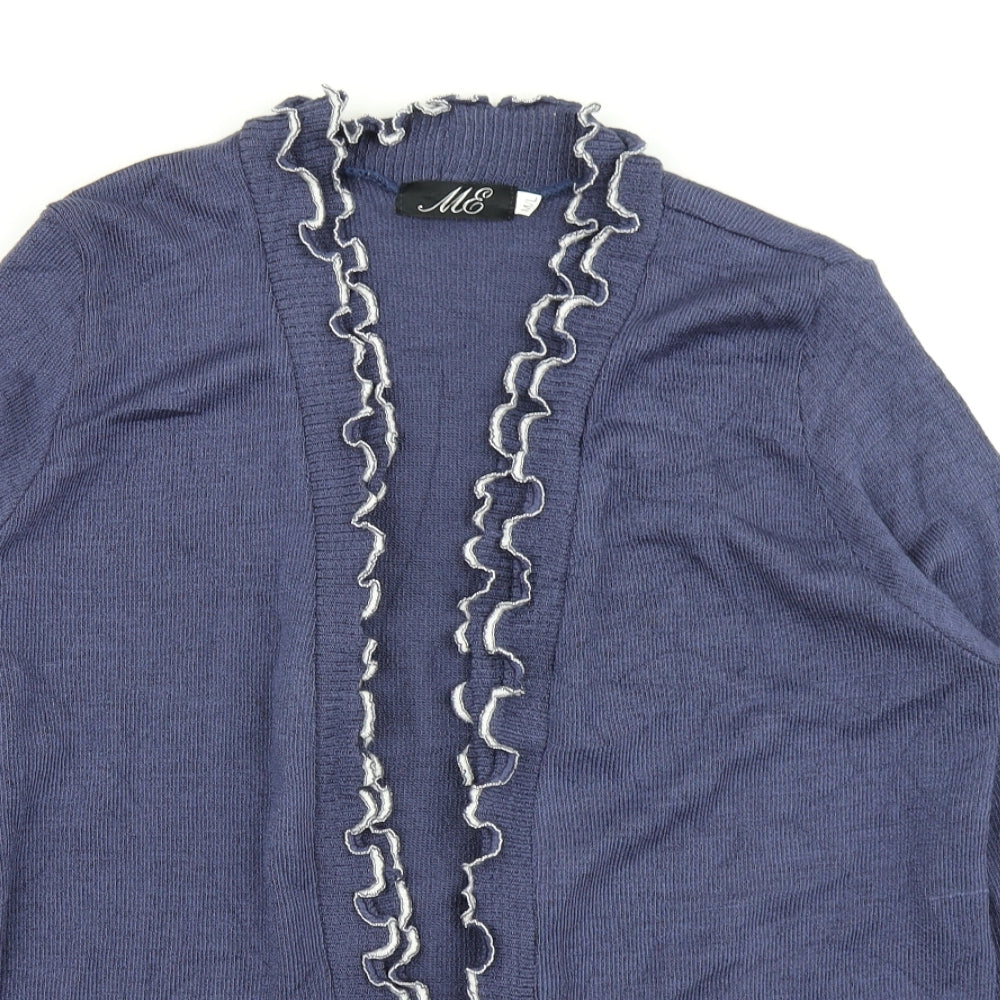 ME Womens Blue  Knit Cardigan Jumper Size M