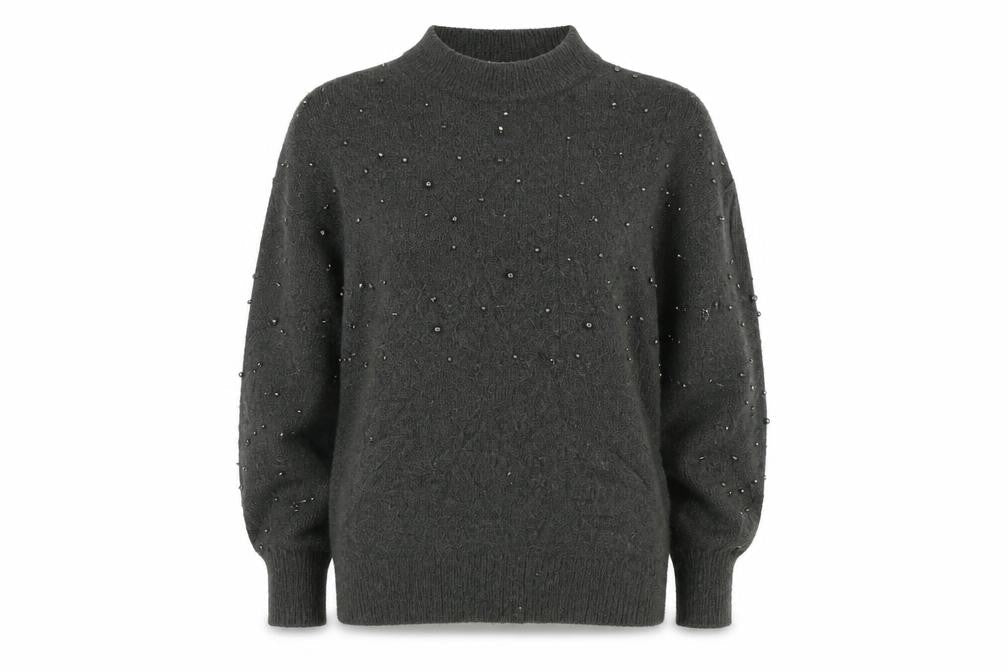 H&M Womens Grey  Knit Pullover Jumper Size M