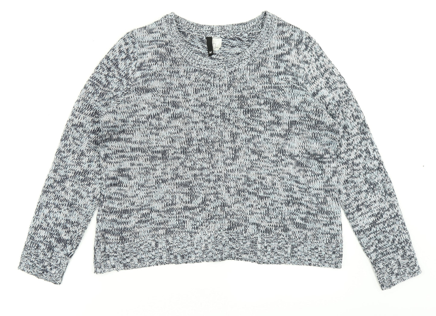 Divided Womens Blue  Knit Pullover Jumper Size M