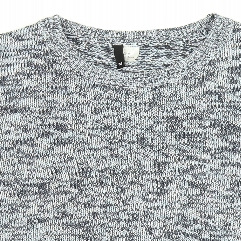 Divided Womens Blue  Knit Pullover Jumper Size M