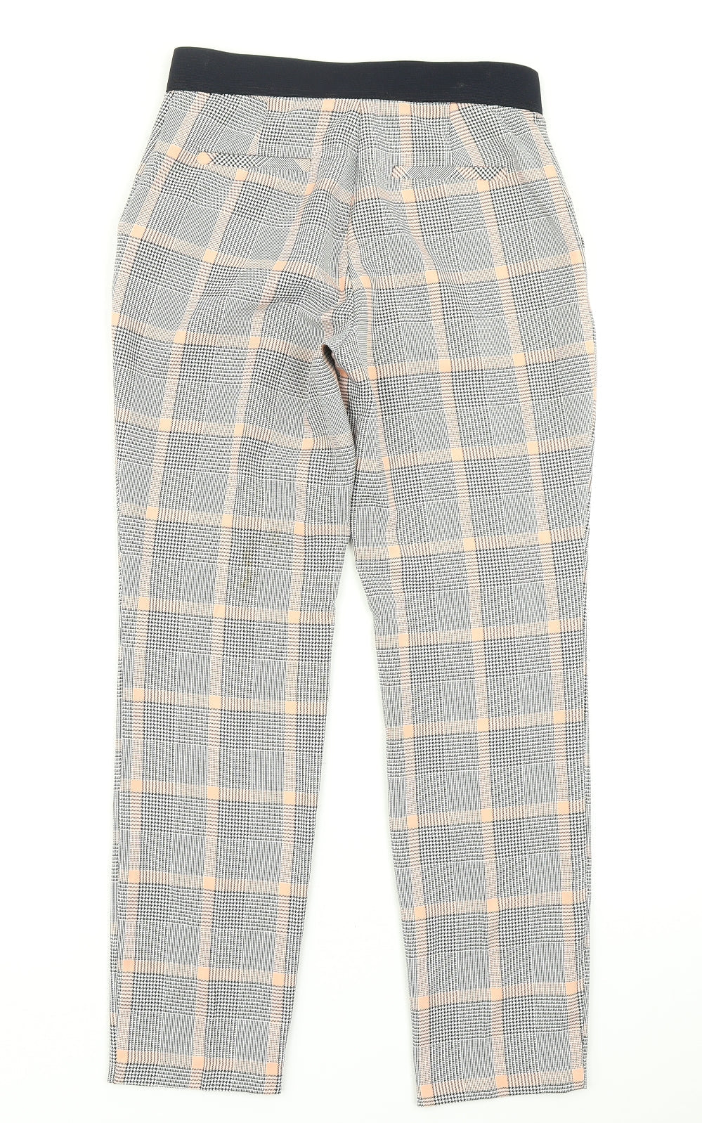 Prmark Womens Blue Plaid  Dress Pants Trousers Size 6 L26 in