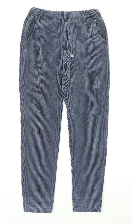 Made In Itlay Womens Blue Striped  Tapered Jeans Size 26 in L26 in