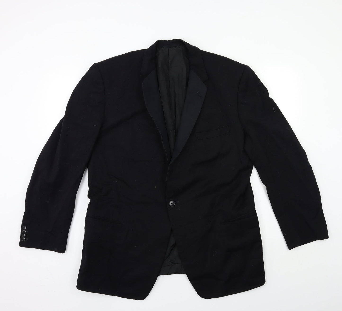 Preworn Mens Black   Jacket Suit Jacket Size 40
