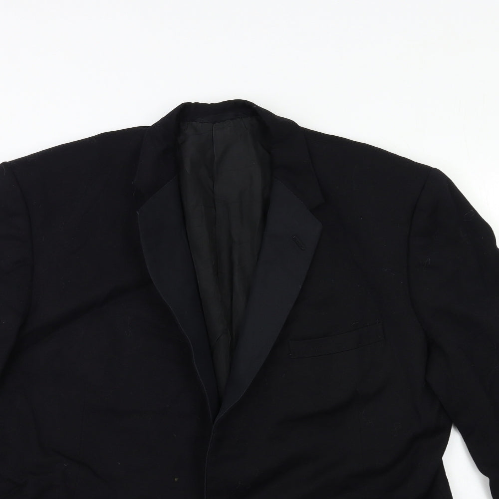 Preworn Mens Black   Jacket Suit Jacket Size 40