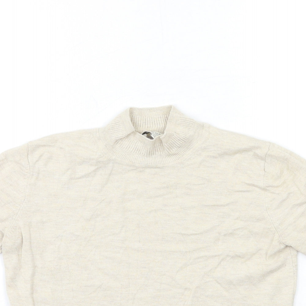 TOM TAILOR Womens Beige  Knit Pullover Jumper Size XS