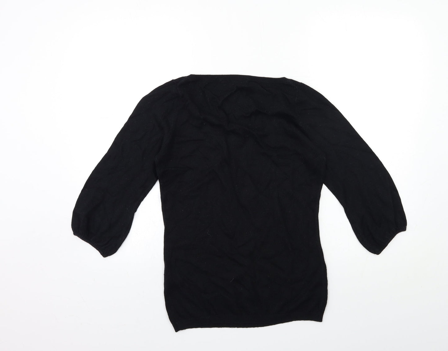 Marks and Spencer Womens Black  Knit Pullover Jumper Size 10