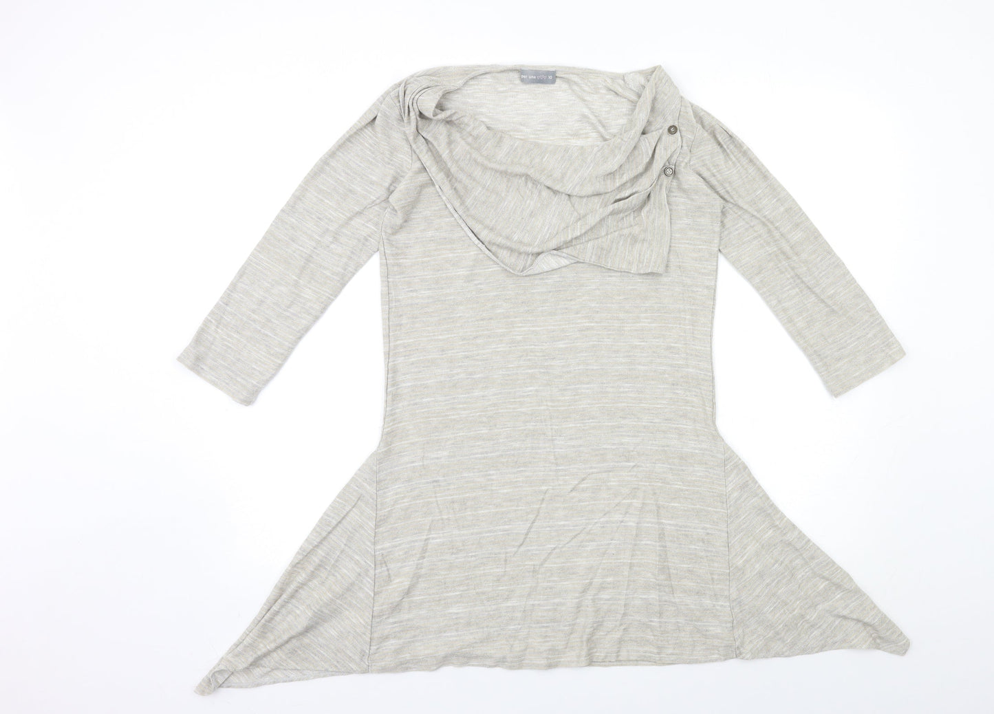 Per Una Womens Grey  Knit Pullover Jumper Size 10