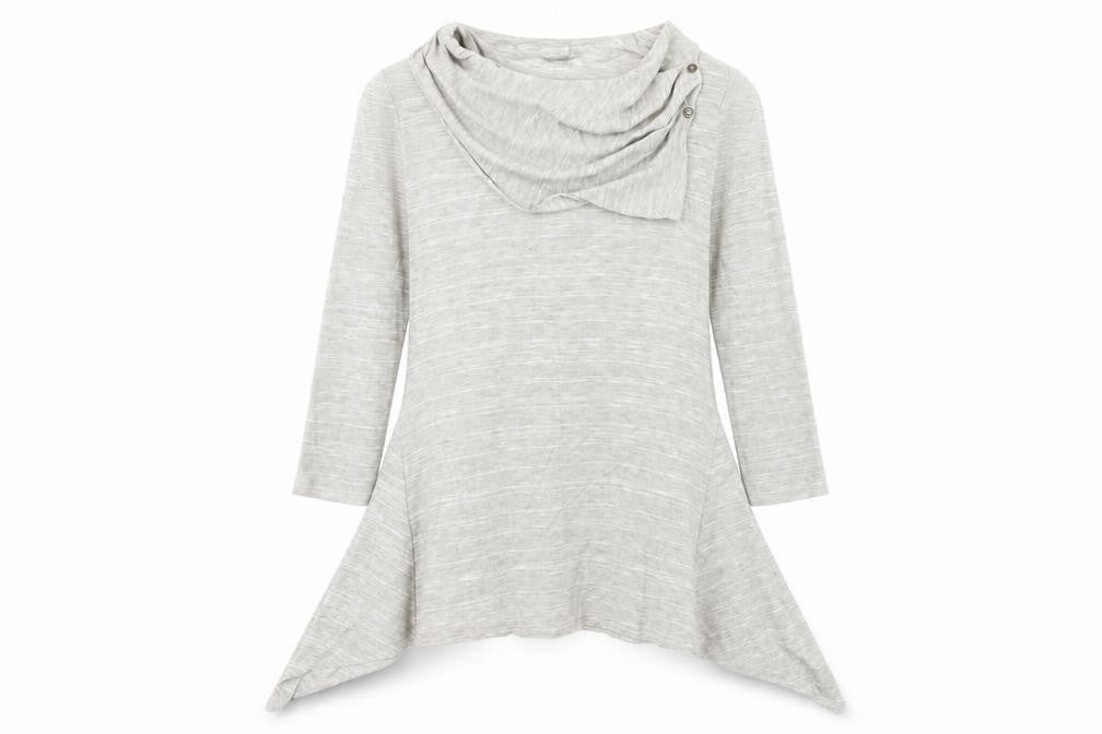 Per Una Womens Grey  Knit Pullover Jumper Size 10