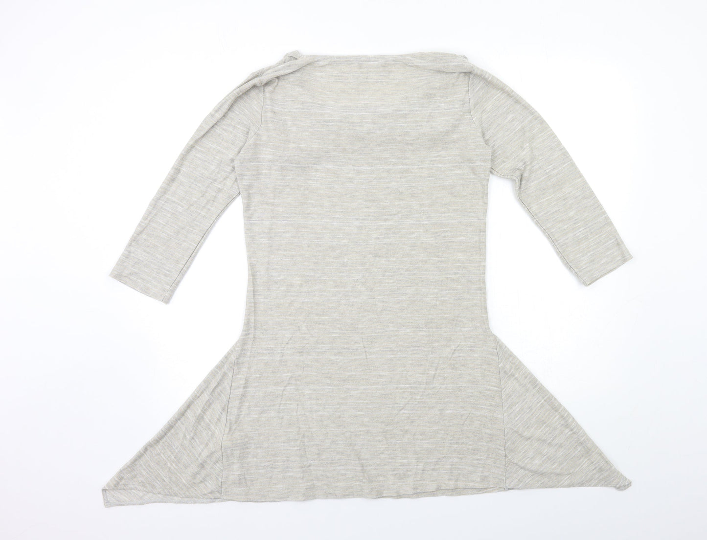 Per Una Womens Grey  Knit Pullover Jumper Size 10