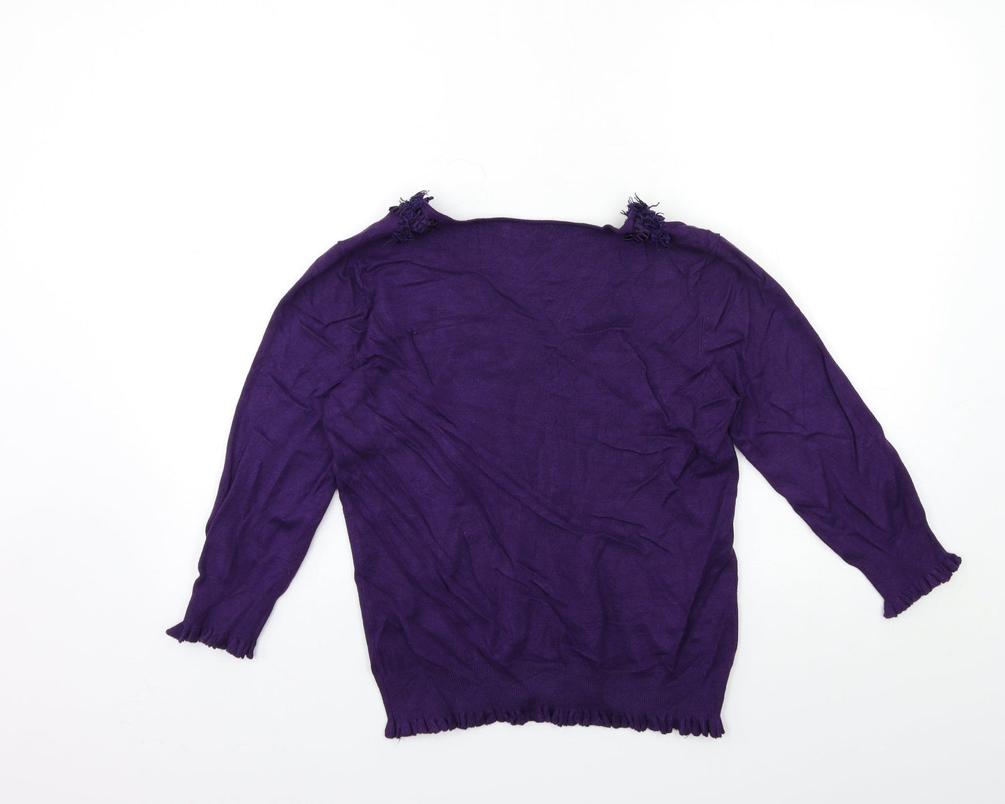 Per Una Womens Purple  Knit Pullover Jumper Size 12