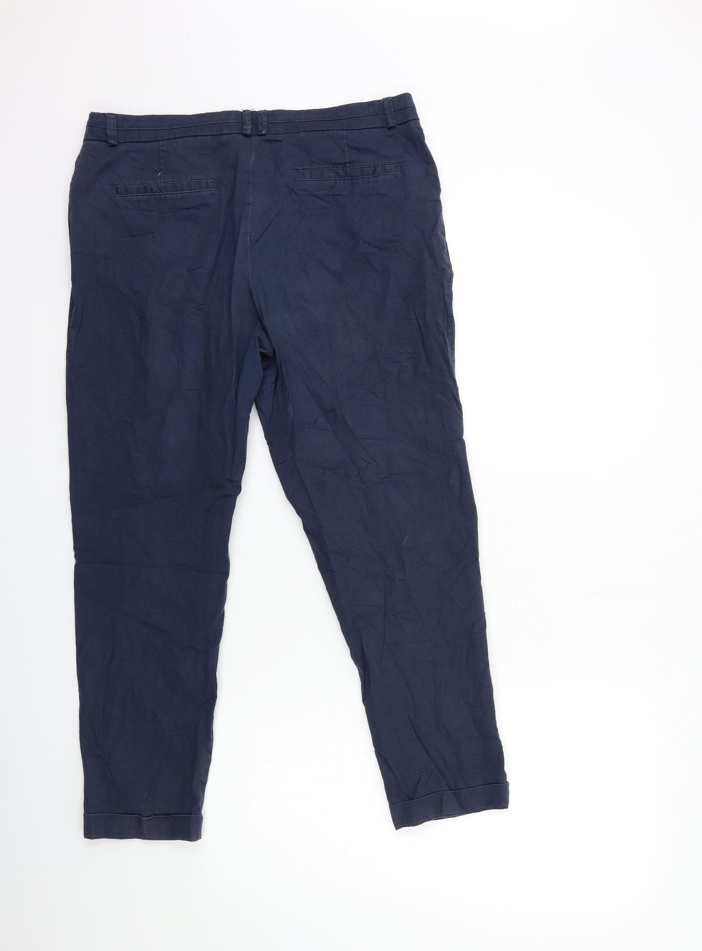 Camaïeu Womens Blue   Trousers  Size 12 L25 in